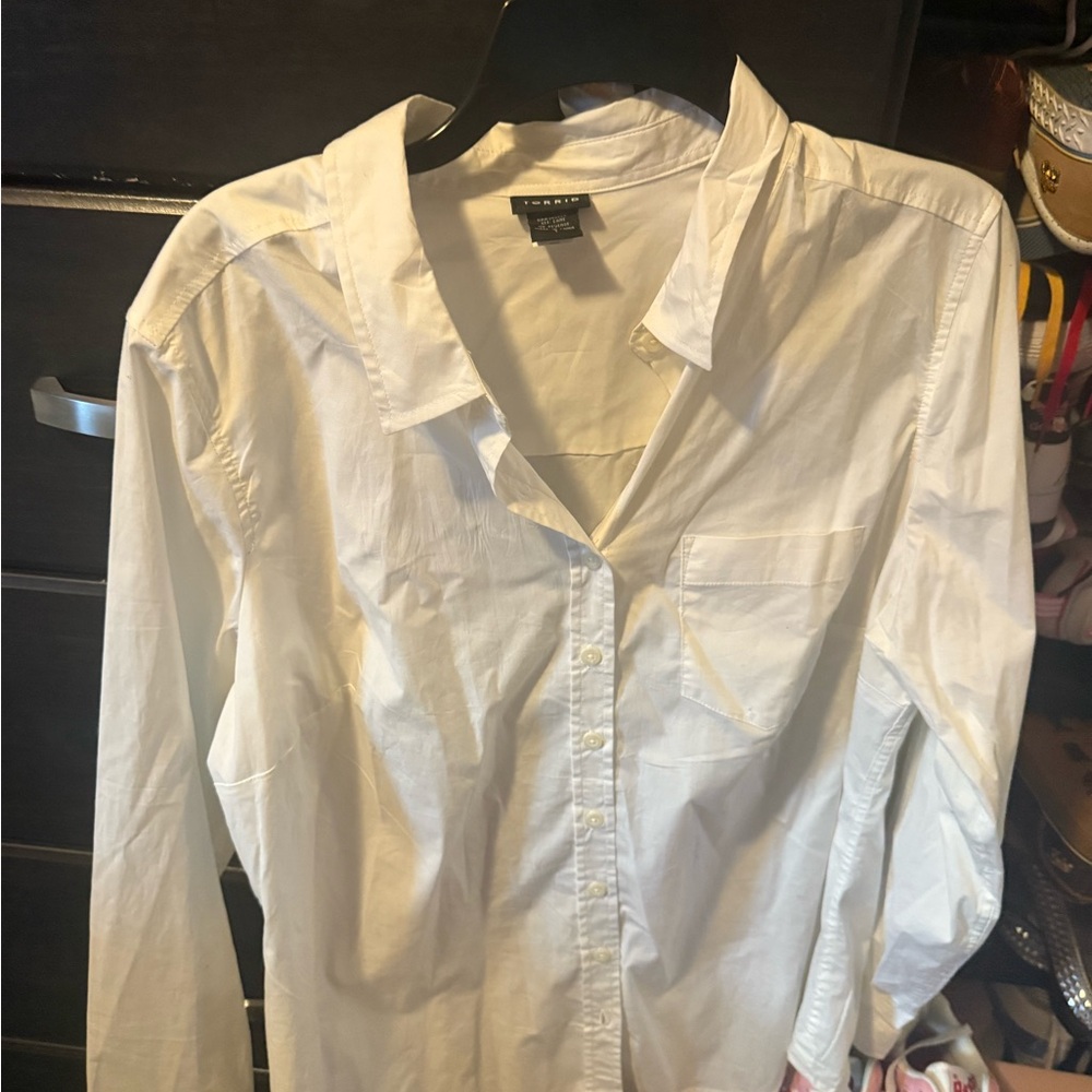 Torrid Men's Crisp White Button Down Shirt